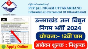 उत्तराखंड जल विद्युत निगम भर्ती 2024: 12वीं पास के लिए जल विद्युत निगम में निकली भर्तीयां, अंतिम तिथि 20 अप्रैल 2024