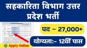 सहकारिता विभाग उत्तर प्रदेश भर्ती 2024: यूपी में सहकारिता विभाग में 25000 से अधिक पदों पर होंगी भर्तीयां, 12वीं पास कर सकेंगे अप्लाई