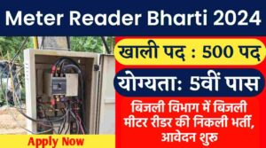 Meter Reader Bharti 2024: बिजली विभाग में खाली पड़े 500 पदों पर बिजली मीटर रीडर की निकली भर्ती, 5वी पास करे आवेदन