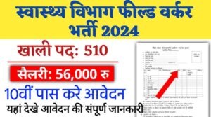 Health Department Field Worker Vacancy 2024: स्वास्थ्य विभाग फील्ड वर्कर भर्ती का नोटिफिकेशन जारी, 10वी पास सरकारी भर्ती