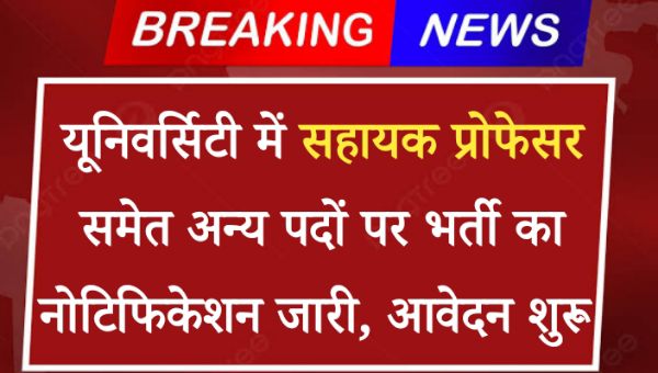 University Sahayak Professor Vacancy 2024: माधवदेव यूनिवर्सिटी में सहायक प्रोफेसर समेत अन्य पदों पर भर्ती का नोटिफिकेशन जारी, आवेदन शुरू 