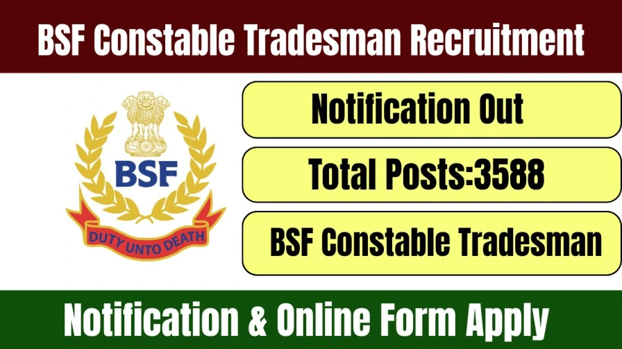 BSF Constable Tradesman Recruitment
