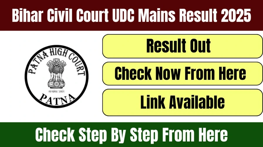 Bihar Civil Court UDC Mains Result 2025