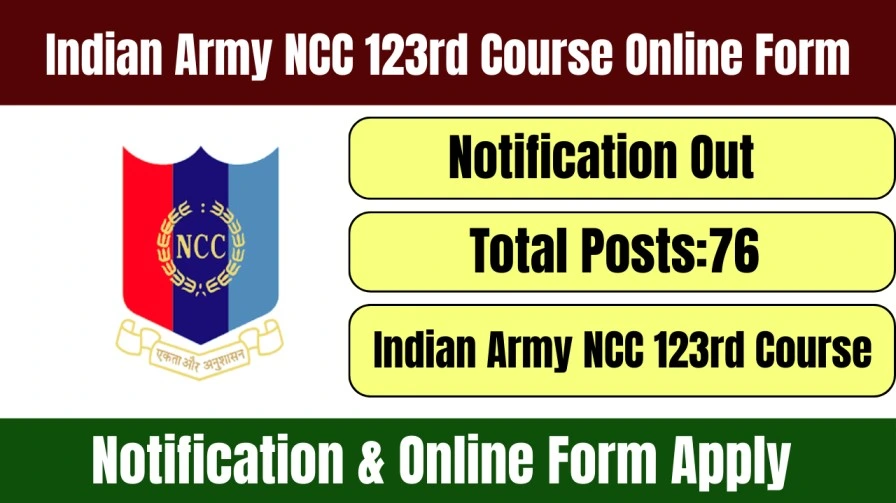 Indian Army NCC 123rd Course Online Form