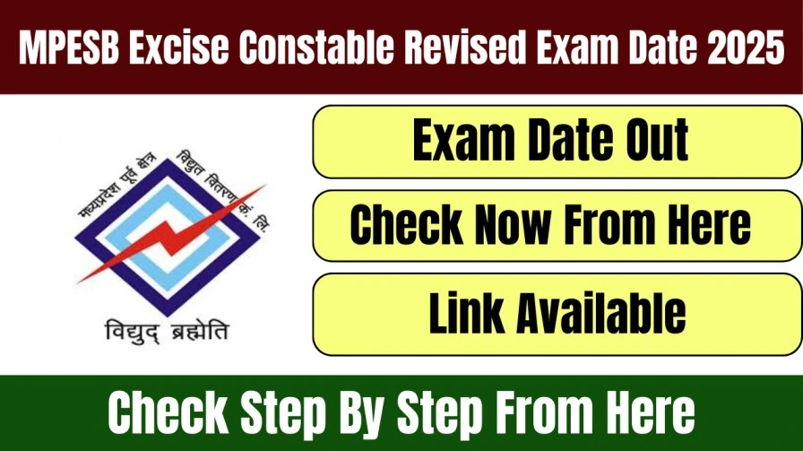 MPESB Excise Constable Revised Exam Date 2025