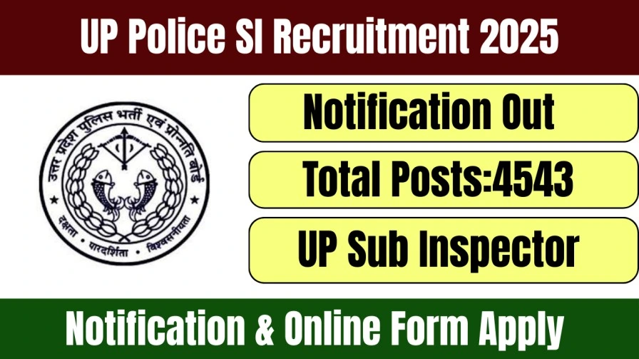 UP Police SI Recruitment 2025
