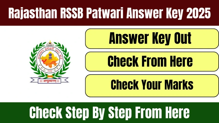 Rajasthan RSSB Patwari Answer Key 2025
