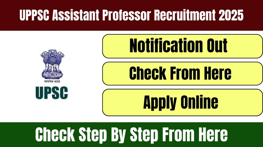 UPPSC Assistant Professor Recruitment 2025